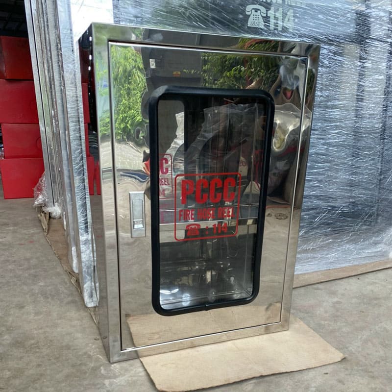 Hộp đựng cuộn vòi chữa cháy inox 304 mới