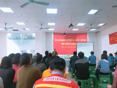 Tập huấn nghiệp vụ phòng cháy chữa cháy tại Cụm Chung Cư Greenstar năm 2019